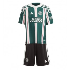 Maillot de foot Manchester United Extérieur enfant 2023-24 Manches Courte (+ pantalon court)